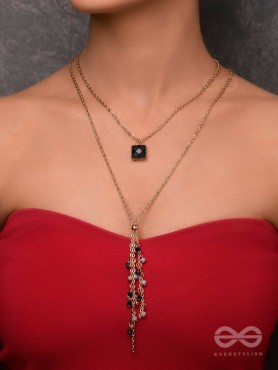 The Dancing Shadows - Classy Two Layered Neckpiece With Anti-Tarnish Coating 