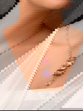 The Colourful Dreams - Handmade Statement Necklace With Anti-Tarnish Coating