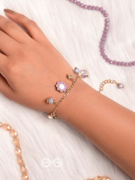 THE JOY OF LIVING - PURPLE CHARMED BRACELET
