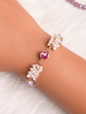 A MAUVE MOON - CLASSY BEADED BRACELET