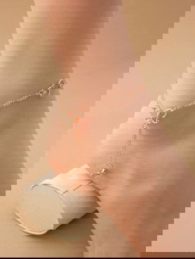 FLUTTERING MELODIES - CASUAL ROSEGOLD ANKLET