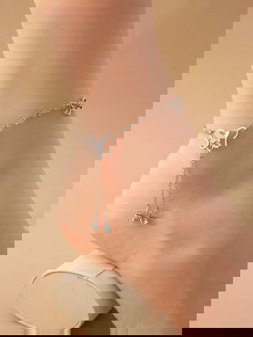 FLUTTERING MELODIES - CASUAL SILVER ANKLET