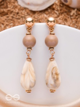 THE COASTAL DUNES - GOLDEN EMBELLISHED EARRINGS