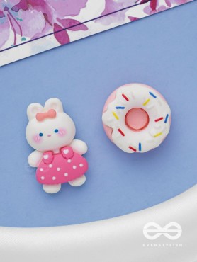 DONUT DARLINGS - MISMATCHED ACRYLIC STUD EARRINGS