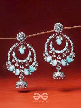 The Layers Of Horizon- Oxidised Earrings