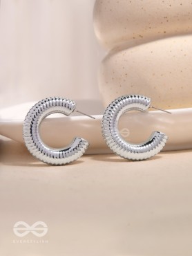 Sunlit Harmony - Statement Silver Earrings