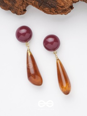 Coffee Droplets - Casual Acrylic Earrings