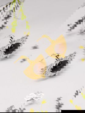 Coffee Bean Beauties - Golden Earrings