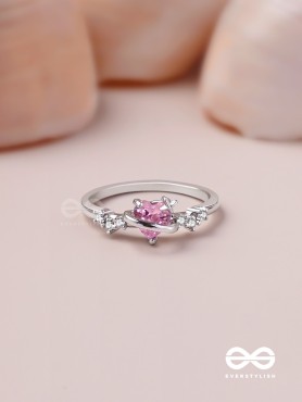 The Celestial Affection - Silver Cubic Zirconia Ring