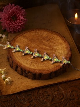 TRIBAL TRIAD - MULTICOLOUR ENAMEL NECKPIECE