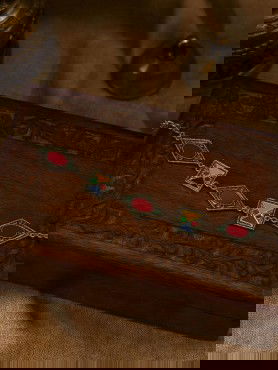 TILED TALES - MULTICOLOR ENAMELLED OXIDISED CHOKER