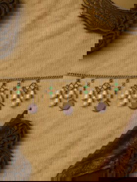 DROPLET DREAM - ENAMELLED CHARM NECKLACE