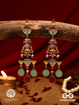 CARNIVAL CHAOS - GEOMETRIC STATEMENT EARRING