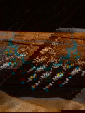  MOHRA MOODS - VIBRANT TURQUOISE CHOKER 