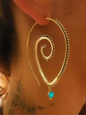 Twist and Twirl for the Hypnotic Girl Hoop Earrings