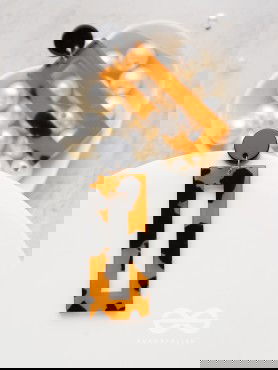 The Leopard Rectangle Danglers - Elegant Acrylic Earrings