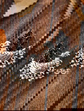 The Embellished Parrots(Onyx Black) - Embellished Oxidised Collection