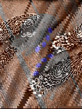 The Vintage Motifs - Royal Blue - The Embellished Oxidised Collection