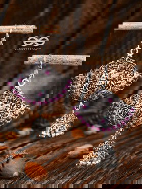 A Vintage Artwork (Ruby) - The Embellished Oxidised Collection