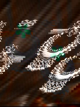 The Floral Moon - Emerald Green - The Embellished Oxidised Collection