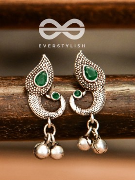 The Vintage Peacocks (Emerald Green) - The Melodious Ghungoo Collection