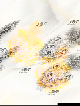 The Marvellous Meenakari Collection - Ira Earrings - Pink