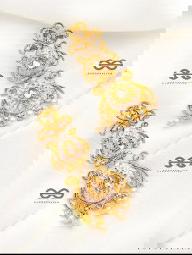 The Marvellous Meenakari Collection - Kiara Earrings - Pink