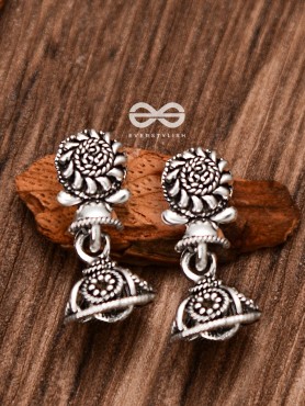 The Little Artwork Jhumki - Tiny Trinket Earrings
