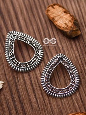 The Little Bohemian Drops - Oxidised Boho Earrings