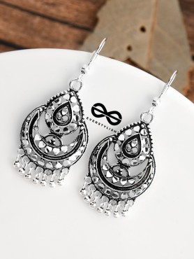 The Intricate Shimmery Droplets - The Oxidised Boho Collection