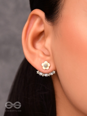 Enamored Anchor CZ Earrings