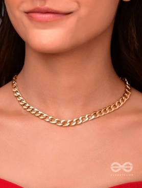 "The Chain of Command" - Golden Statement Neckpiece