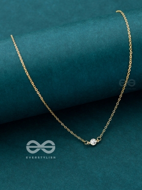 The Dainty Shimmer Neckpiece - Golden