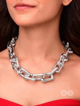 "BOLD AS I AM"- SILVER STATEMENT NECKPIECE