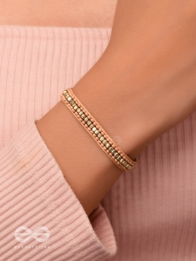 The Bronze Beauty- Beaded Knot Bracelet