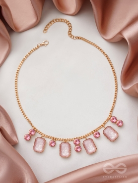 The Garden Of Evening Mists- Golden Embellished Necklace With Anti-Tarnish Coating 