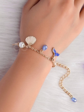 The Mermaid's Kiss- Golden Pearl Bracelet