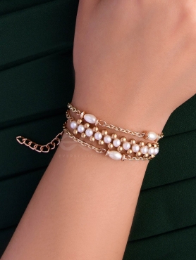 THE VANILLA SWIRL - DELICATE HANDMADE BRACELET