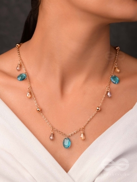 The Sunshine Splash - Classy Neckpiece With Anti-Tarnish Coating 