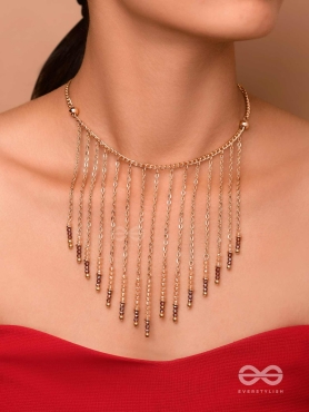 The Dancing Waterfall - Elegant And Casual Neckpiece With Anti-Tarnish Coating 