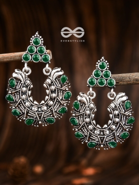 An Intricate Shimmer (Emerald Green) - The Embellished Oxidised Collection