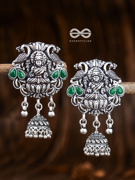 The Divine Goddess (Emerald Green) - Embellished Oxidised Collection