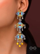 Sunny Daydreams - Statement Enamelled Oxidised Earrings