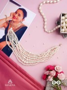 RATRIRATNA &ndash; ALIA BHATT INSPIRED NECKPIECE WITH  PEARLS, SYMBOLIZING PURITY AND ELEGANCE