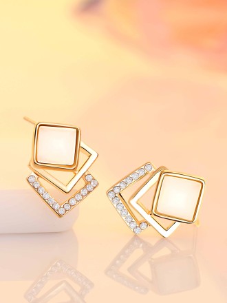 Eccentric Square Earrings