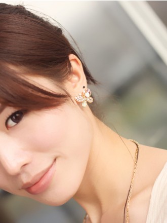 Dazzling Multi Hued Butterfly earrings