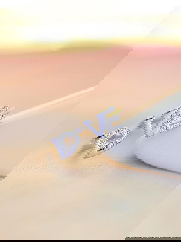 Joyous Love Adjustable American-Diamond Ring