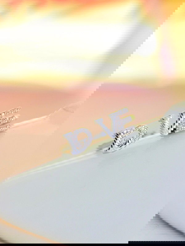 Joyous Love Adjustable American-Diamond Ring