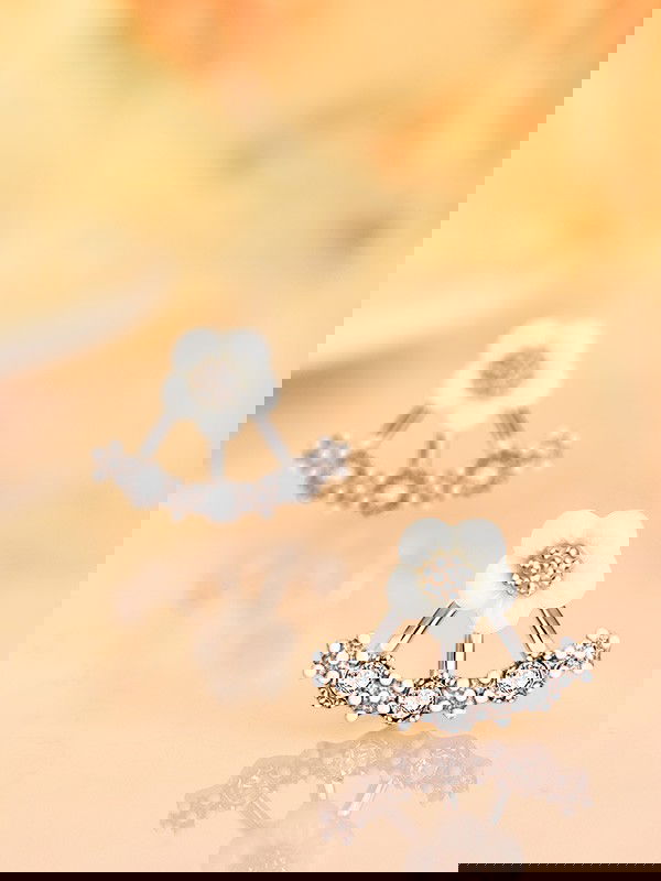 Enamored Anchor CZ Earrings