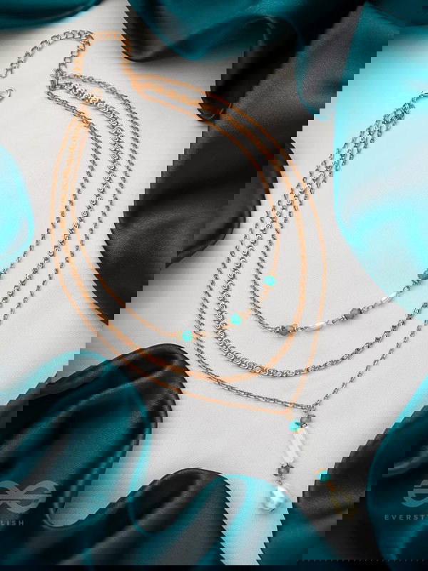 Heaven's Fall- Golden Embellished Necklace 